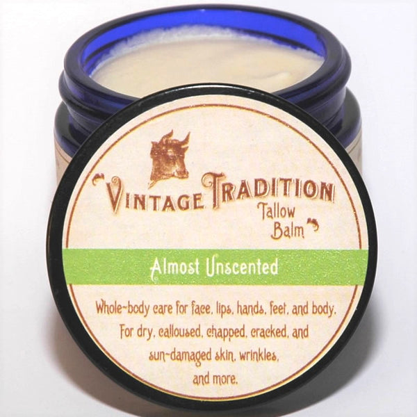 Tallow Balm - Almost Unscented, 2 oz.